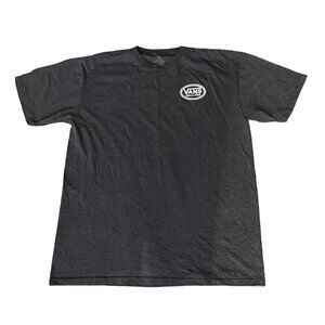 Vans Shirt Mens‎ Large Dark Gray Crewneck Logo Short Sleeve Graphic Tee Lounge